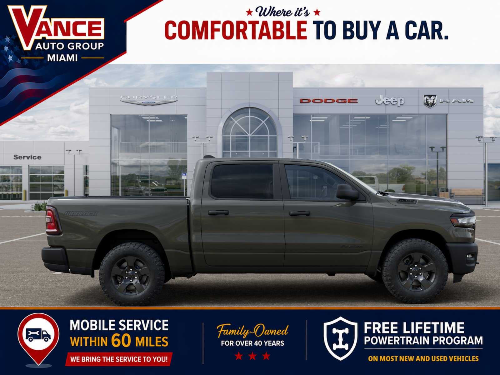 2027 RAM Ram 1500 RAM 1500 WARLOCK CREW CAB 4X4 5'7' BOX