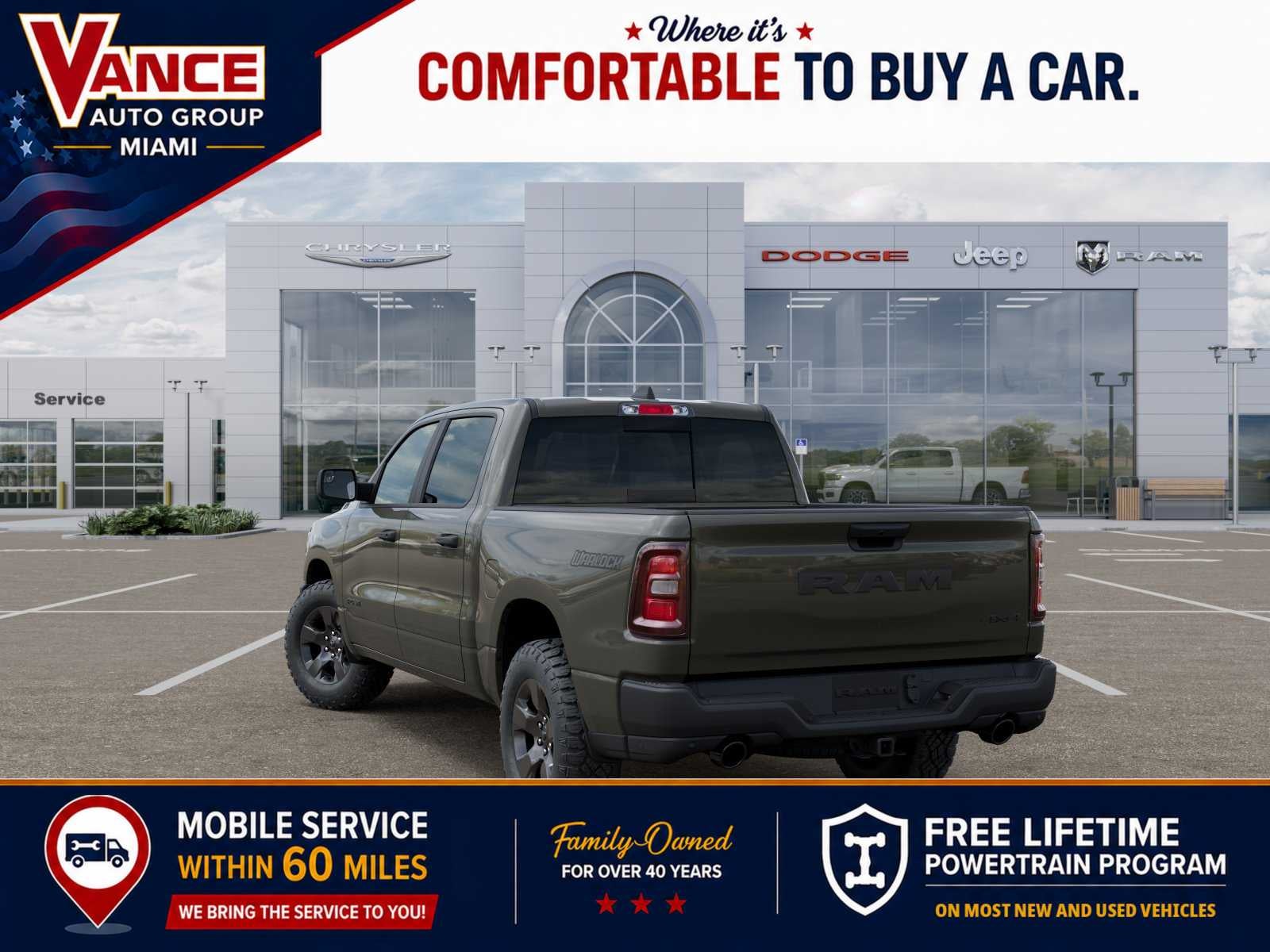 2027 RAM Ram 1500 RAM 1500 WARLOCK CREW CAB 4X4 5'7' BOX